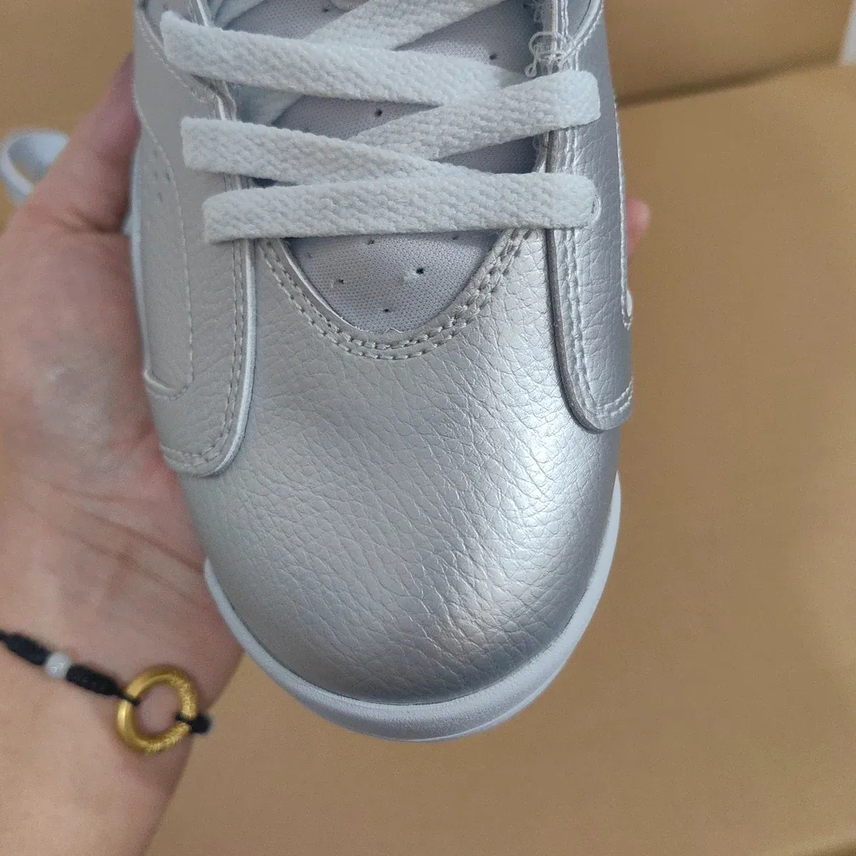 PSG x AJ 6 Metallic Silver Shoes Sneaker - nk0004782 - Image 14