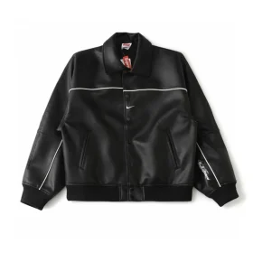 NK x SUP Leather Varsity Jacket - NK0009