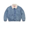 SUP Faux Shearling Lined Bomber Jacket - SUP0073
