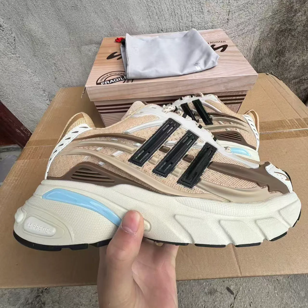 Pharrell x AD Adistar Jellyfish Tan Shoes Sneakers - nk0004814 - Image 3