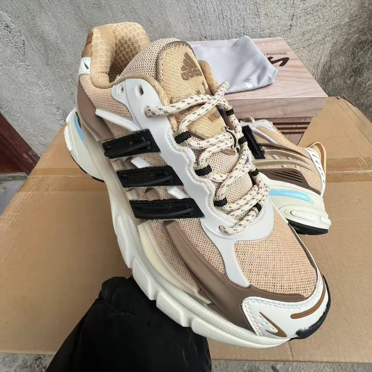 Pharrell x AD Adistar Jellyfish Tan Shoes Sneakers - nk0004814 - Image 5