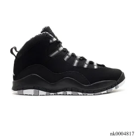AJ 10 Black And White Stealth Shoes Sneakers - nk0004817