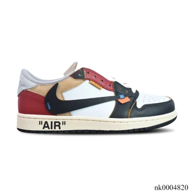 OW x AJ 1 Low OG Goat Lows Shoes Sneakers – nk0004820