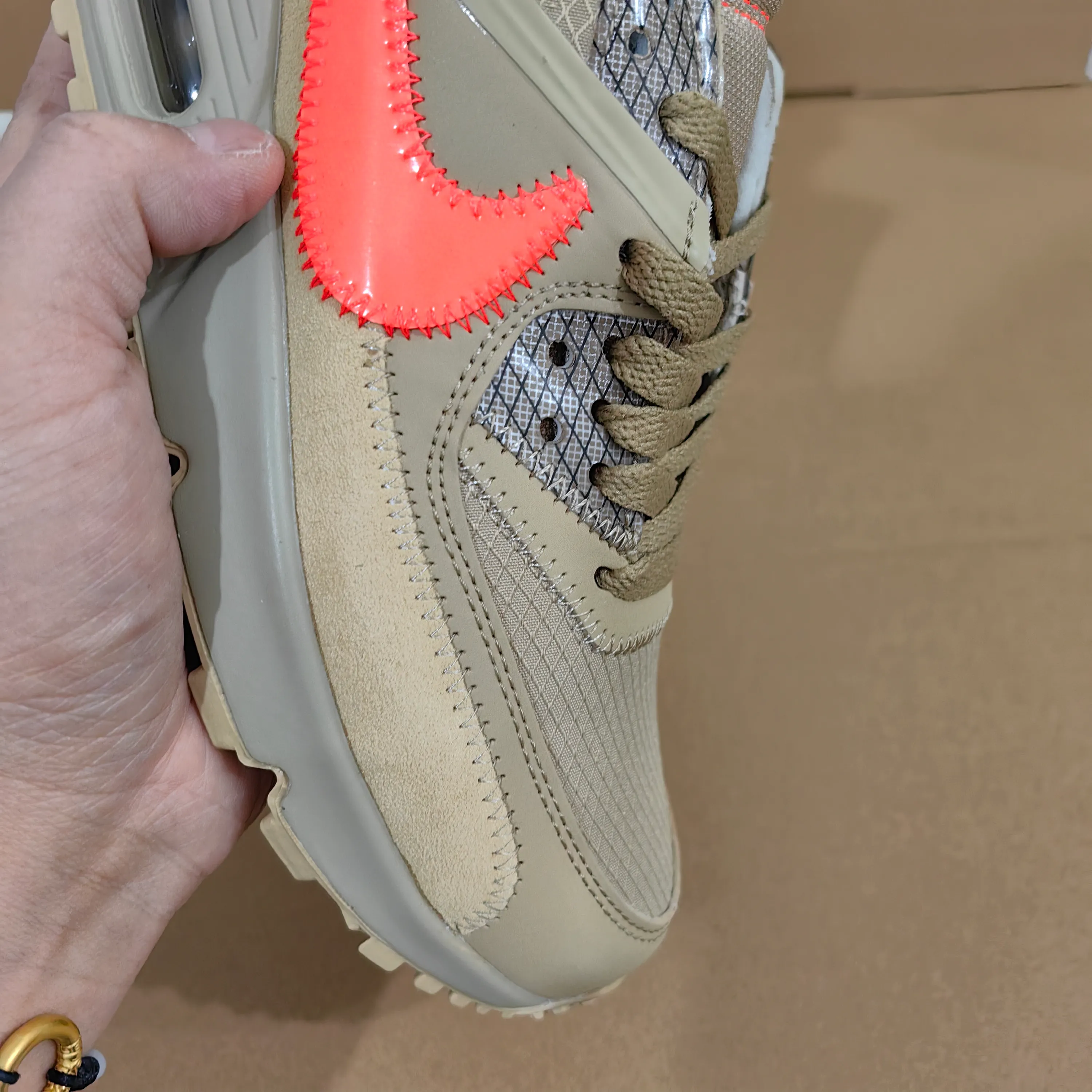 OW x AM 90 'Desert Ore' Shoes Sneakers – nk0004822 - Image 16