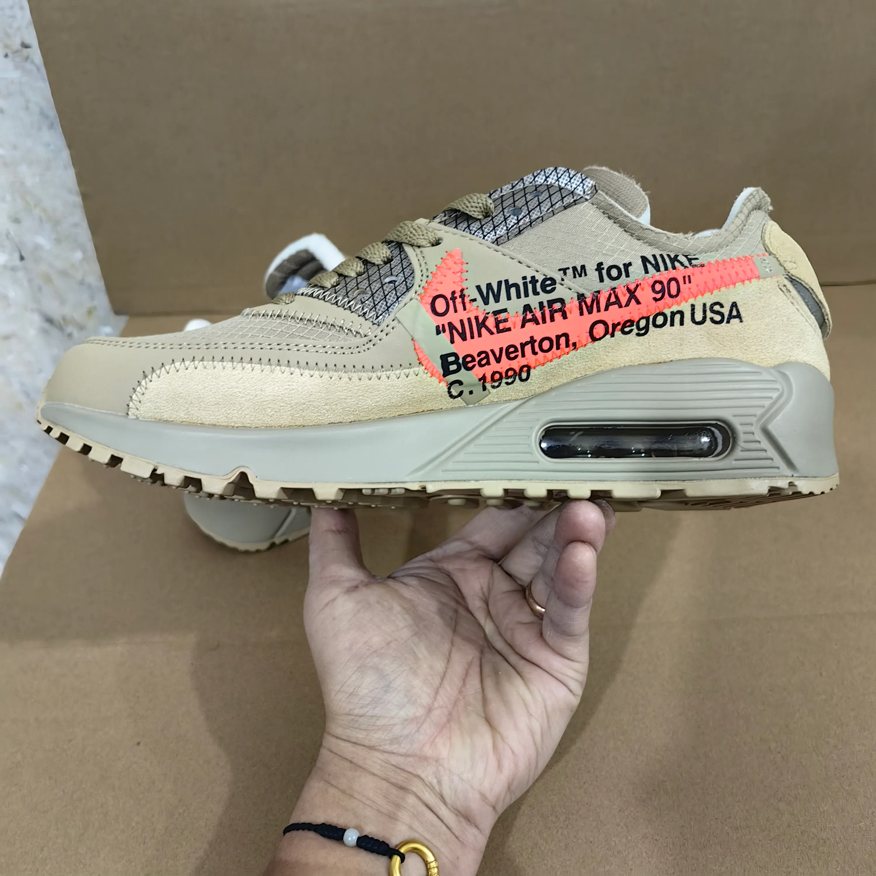 OW x AM 90 'Desert Ore' Shoes Sneakers – nk0004822 - Image 11