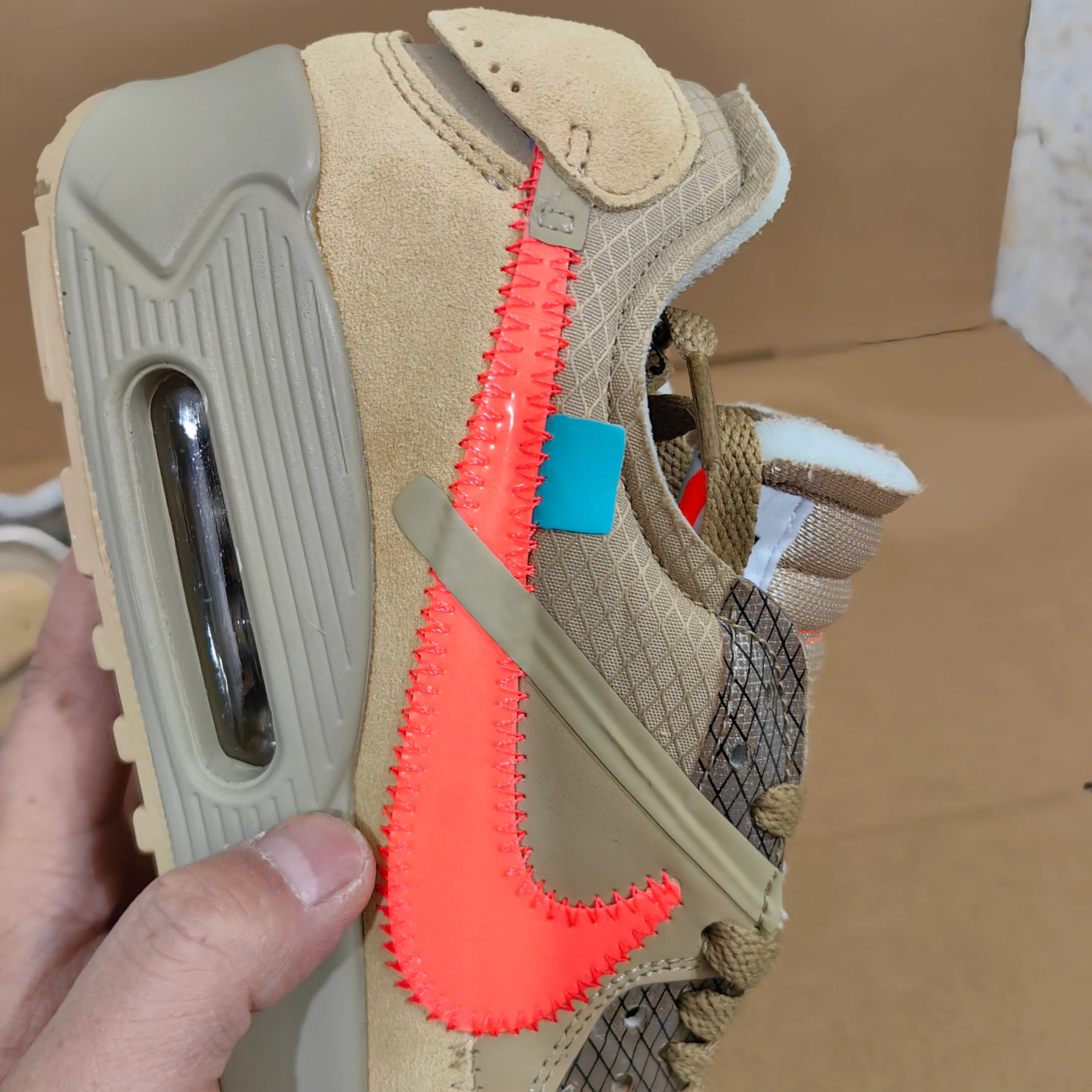 OW x AM 90 'Desert Ore' Shoes Sneakers – nk0004822 - Image 15