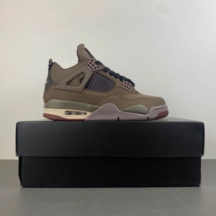 A Ma Maniére x AJ 4 Retro 'Dark Mocha' Shoes Sneakers - nk0004826 - Image 6