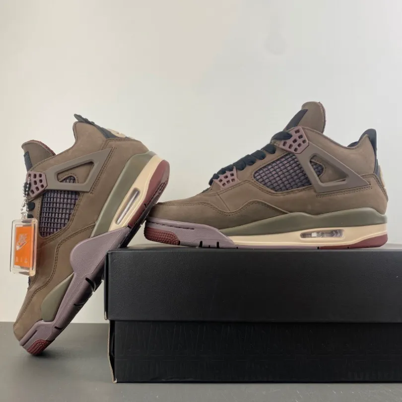 A Ma Maniére x AJ 4 Retro 'Dark Mocha' Shoes Sneakers - nk0004826 - Image 8