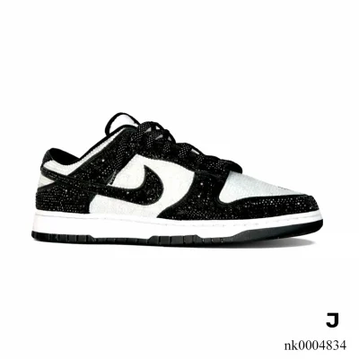 AJ 1 Low Black White Diamond Shoes Sneakers – nk0004834