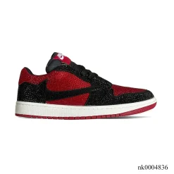 AJ 1 Low Bred Crystal Sneakers – nk0004836
