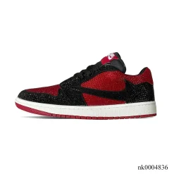 Alternative view of AJ 1 Low Bred Crystal Sneakers – nk0004836