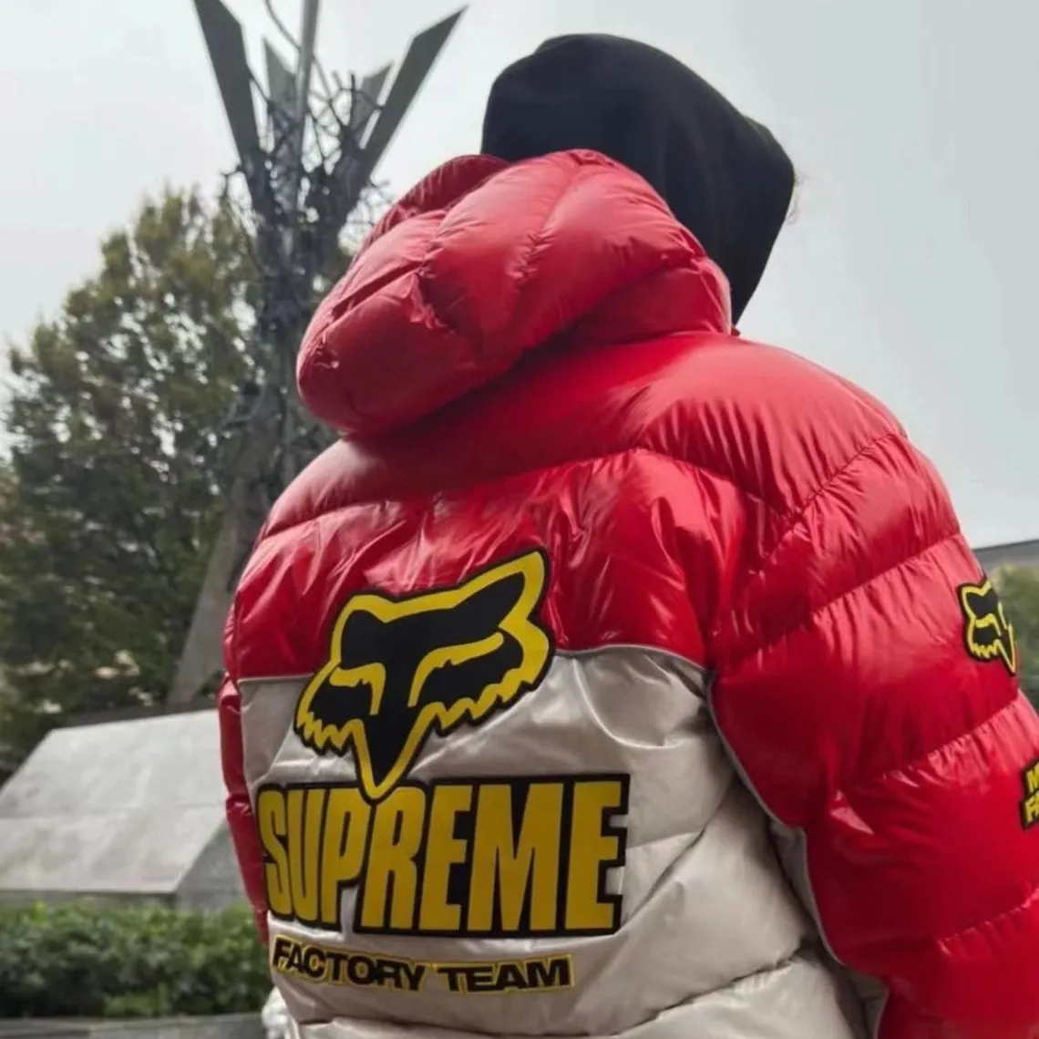 SUP x Fox Racing Shiny Down Puffer Jacket - SUP0113 - Image 12