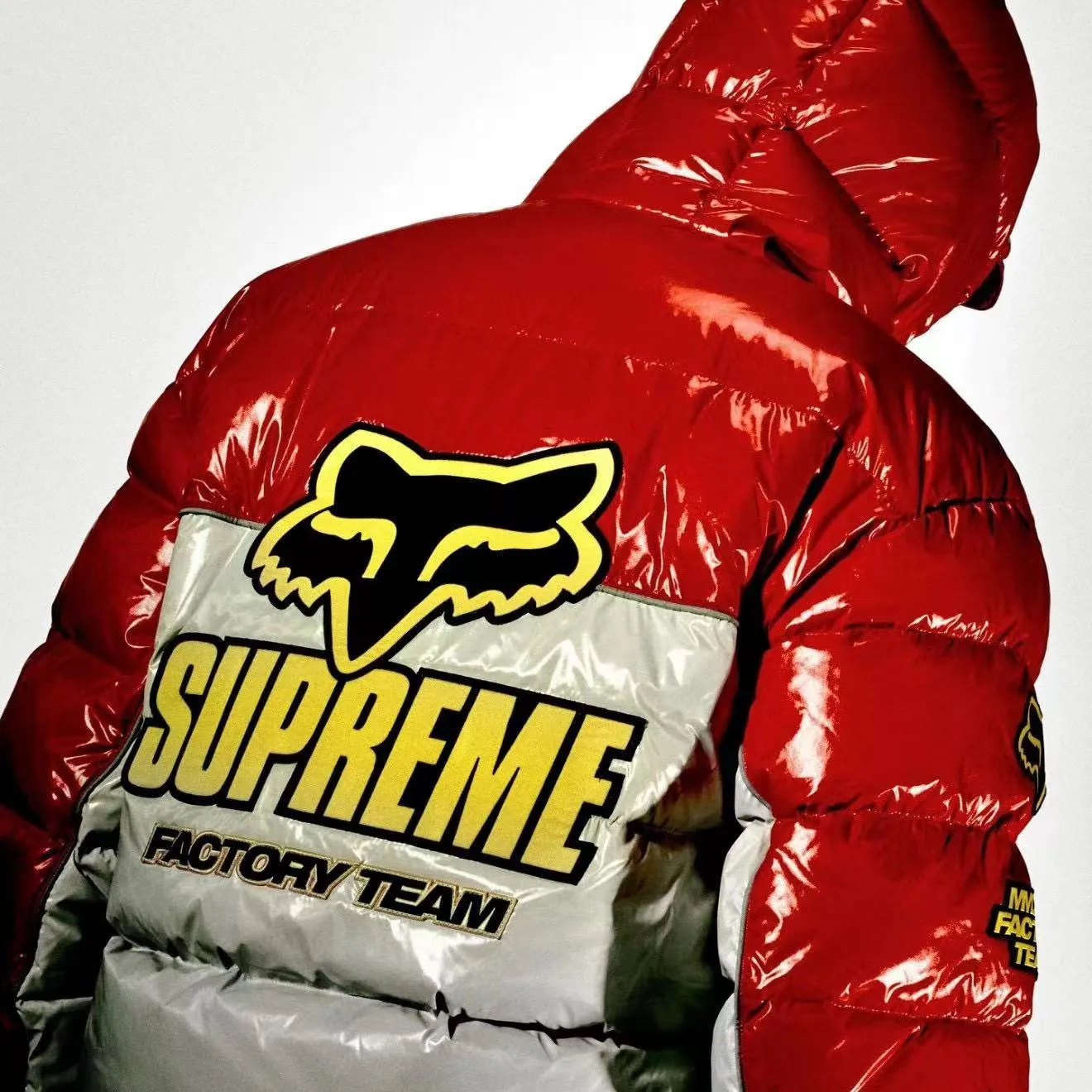 SUP x Fox Racing Shiny Down Puffer Jacket - SUP0113 - Image 10