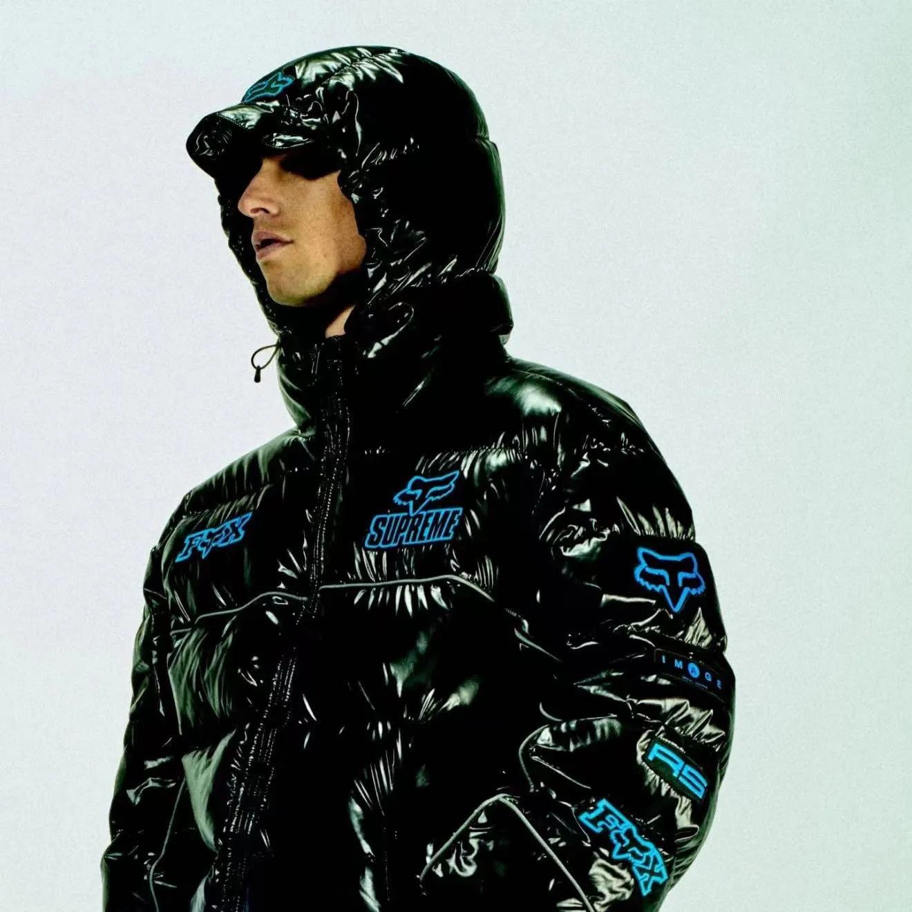 SUP x Fox Racing Shiny Down Puffer Jacket - SUP0114 - Image 12