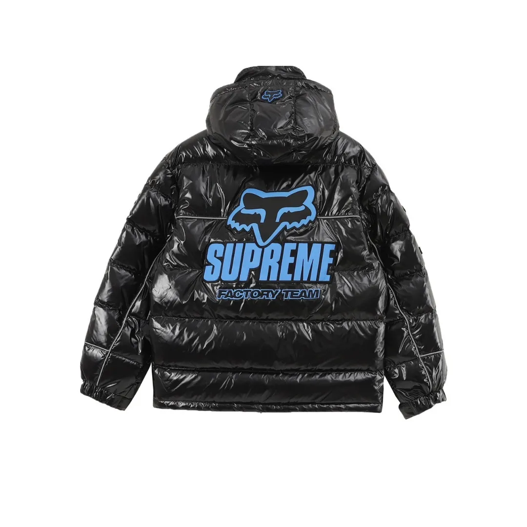 SUP x Fox Racing Shiny Down Puffer Jacket - SUP0114 - Image 2