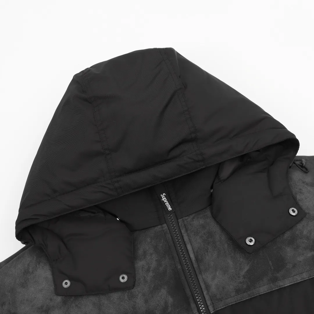 SUP Leather Yoke Puffer Jacket - SUP0115 - Image 3