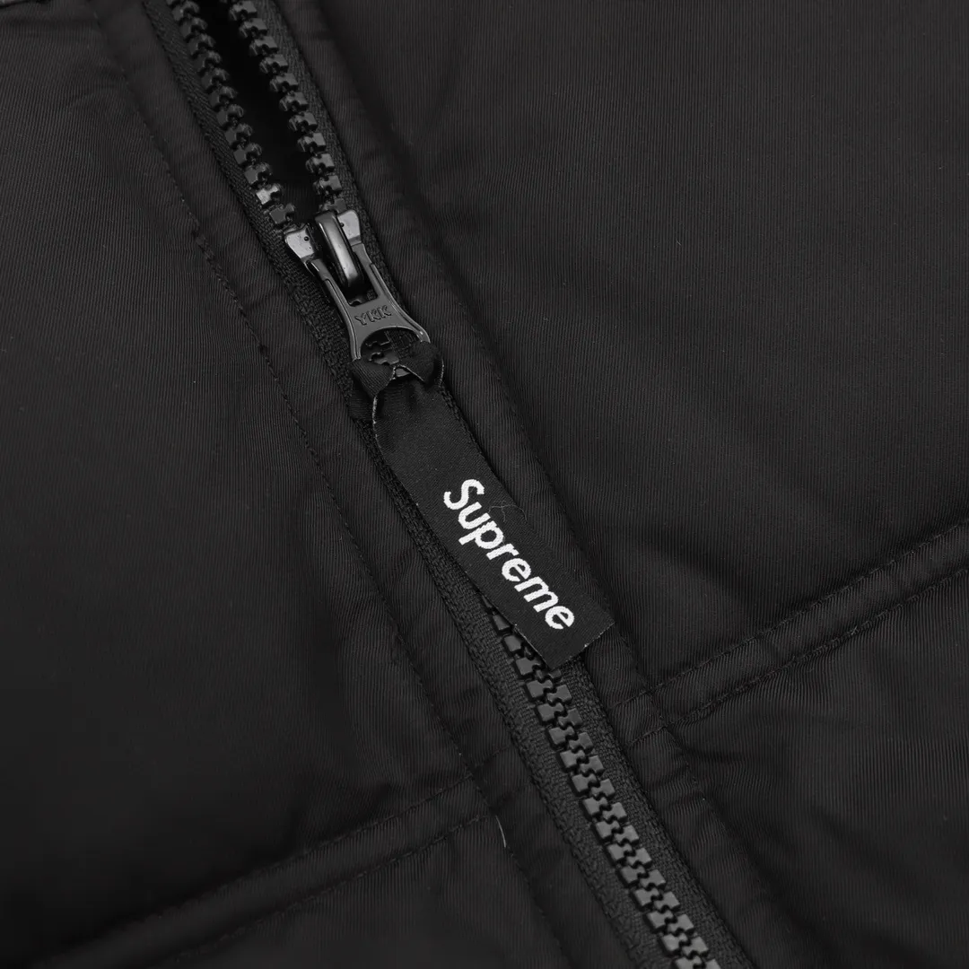 SUP Leather Yoke Puffer Jacket - SUP0115 - Image 5