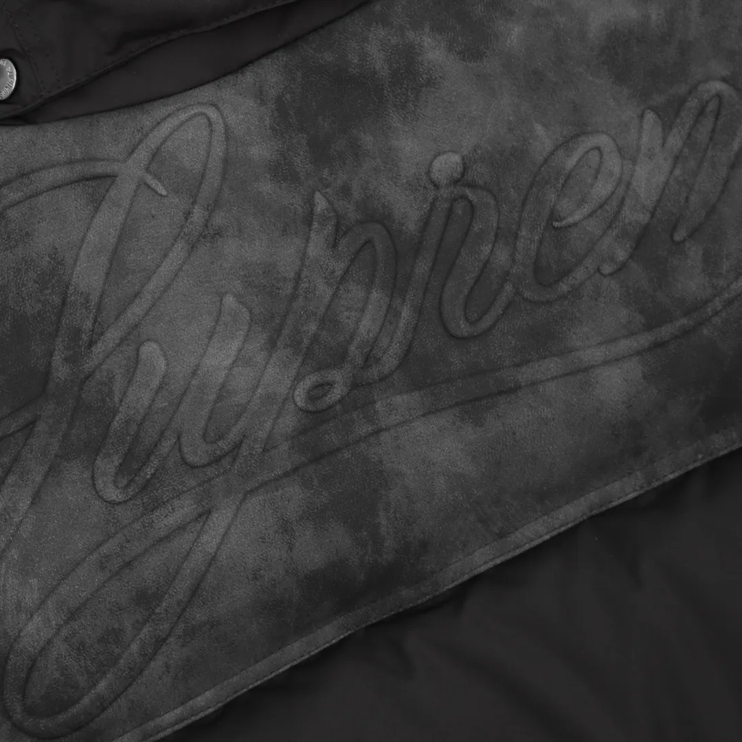 SUP Leather Yoke Puffer Jacket - SUP0115 - Image 9