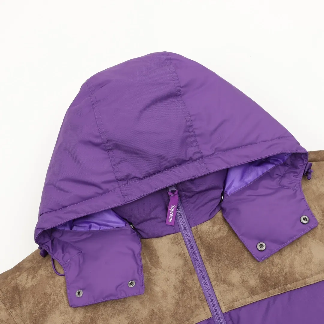 SUP Leather Yoke Puffer Jacket - SUP0116 - Image 3