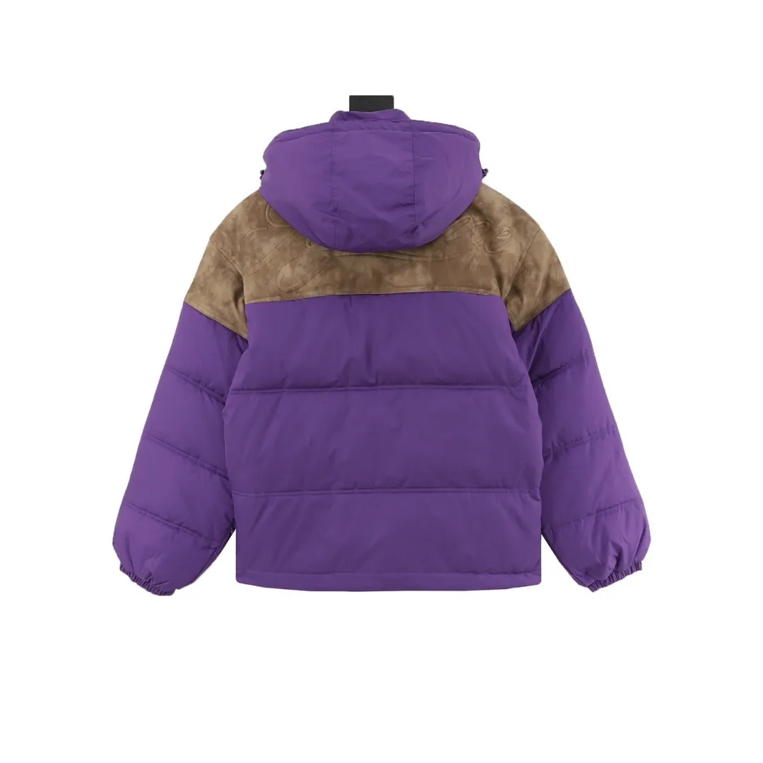 SUP Leather Yoke Puffer Jacket - SUP0116 - Image 2