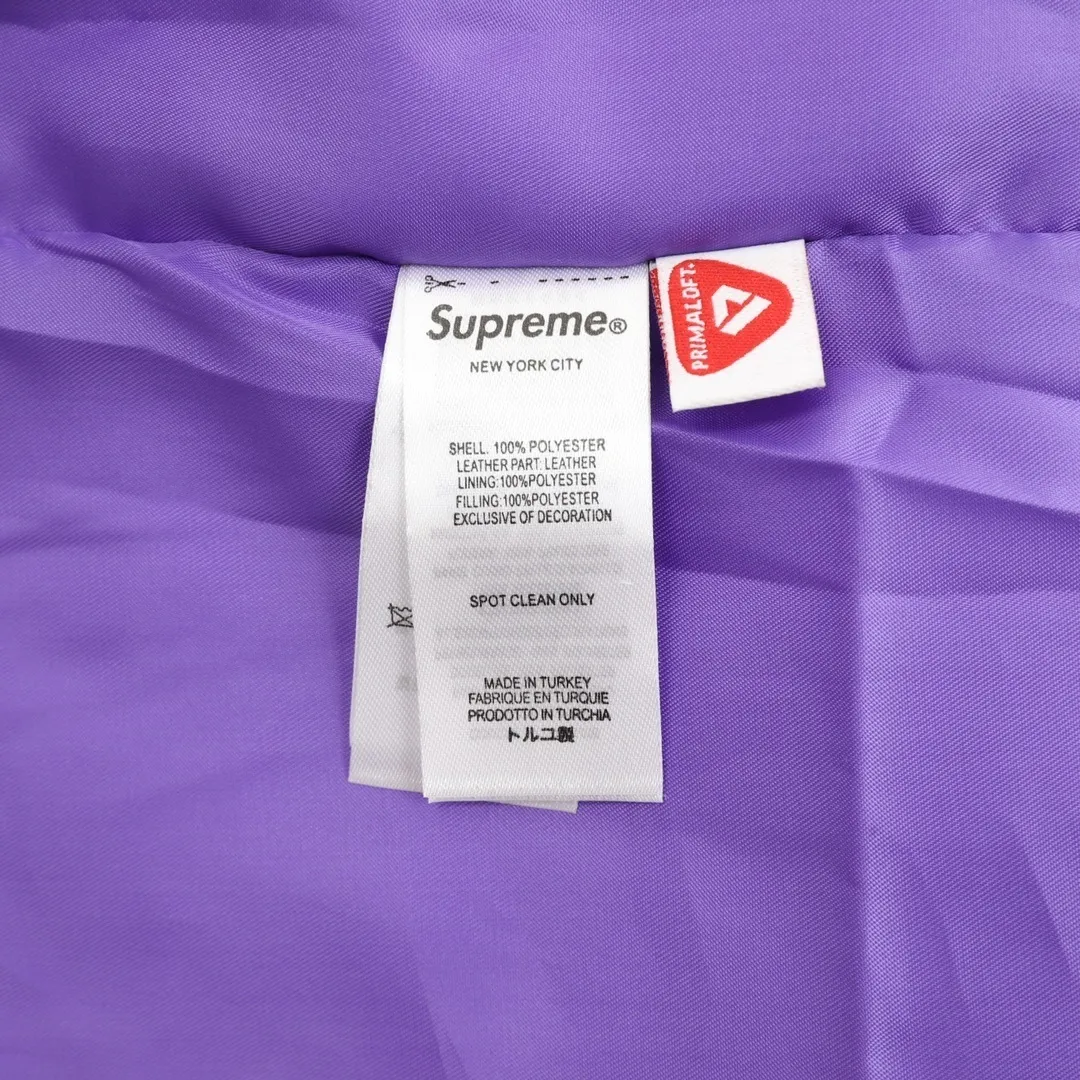 SUP Leather Yoke Puffer Jacket - SUP0116 - Image 9