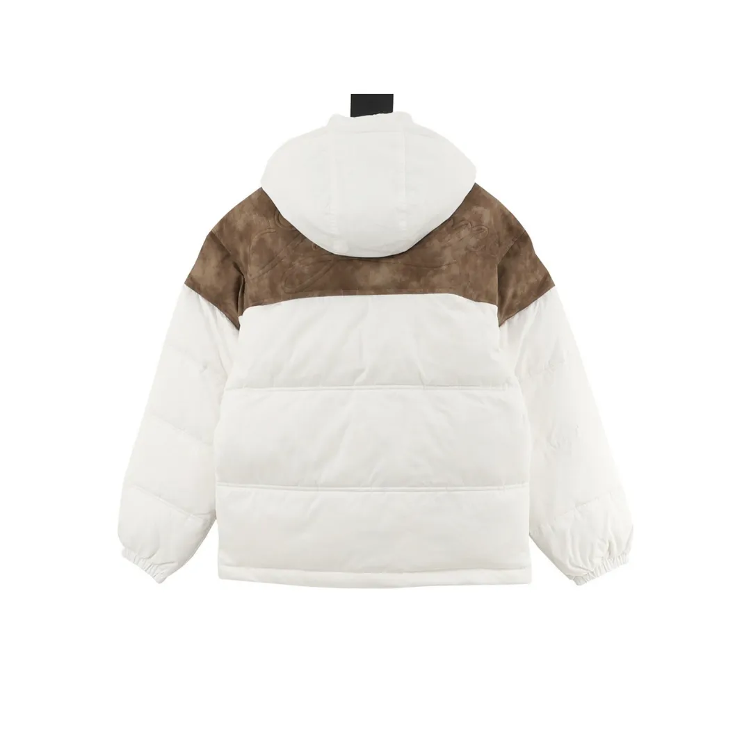 SUP Leather Yoke Puffer Jacket - SUP0117 - Image 2