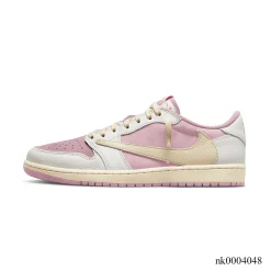 Alternative view of Travis Scott x AJ 1 Low OG Shy Pink Shoes Sneakers - nk0004048