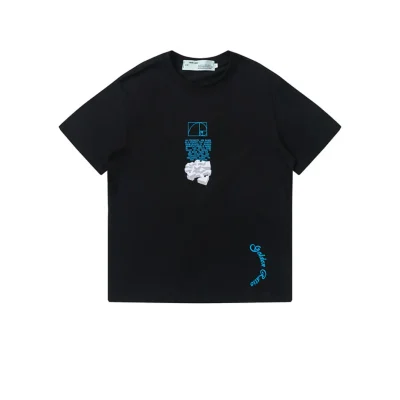 OW Dripping Arrows Slim Cotton T-Shirt - OW0011