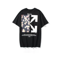 Alternative view of OW x Daisy flower Cotton T-Shirt - OW0013