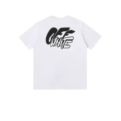 Alternative view of OW Logo Print Cotton T-Shirt  - OW0018