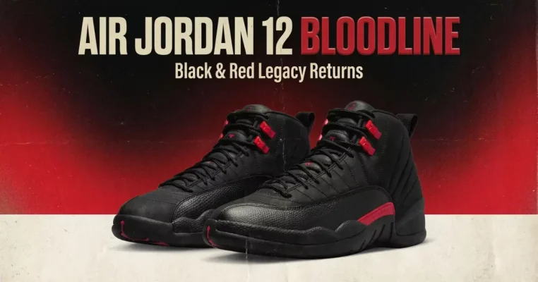 Jordan 12 Bloodline - Black & Red legacy returns