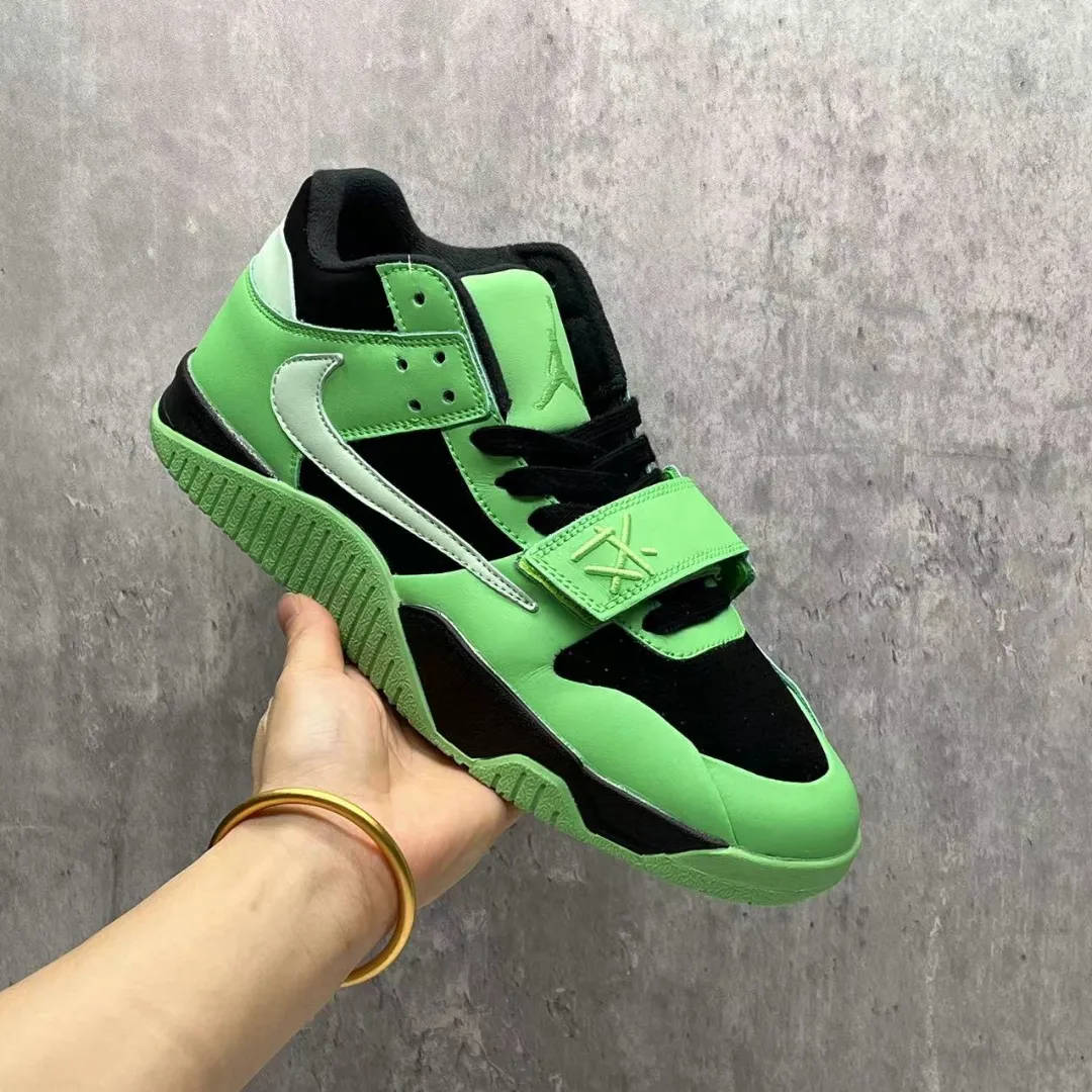 Travis Scott x Jumpman Jack Green Spark Shoes Sneakers – nk0004507 - Image 6
