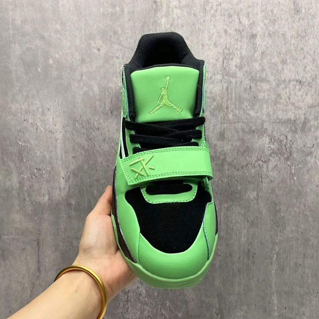 Travis Scott x Jumpman Jack Green Spark Shoes Sneakers – nk0004507 - Image 5