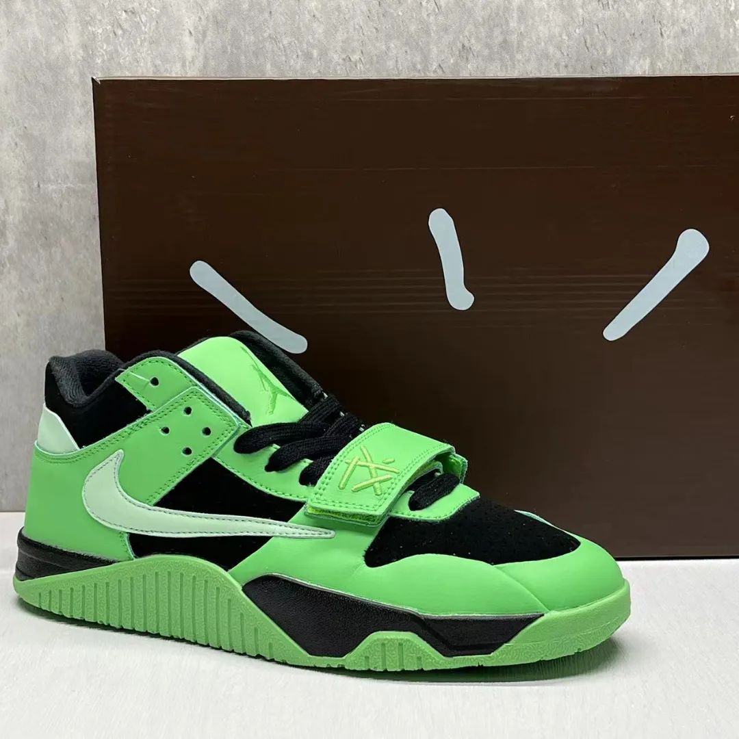 Travis Scott x Jumpman Jack Green Spark Shoes Sneakers – nk0004507 - Image 10