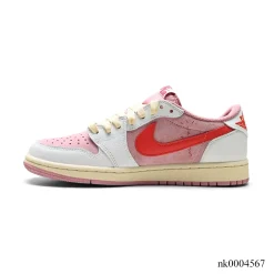 Alternative view of Travis Scott x AJ 1 Low OG Shy Pink/Tropical Pink Shoes Sneakers – nk0004567