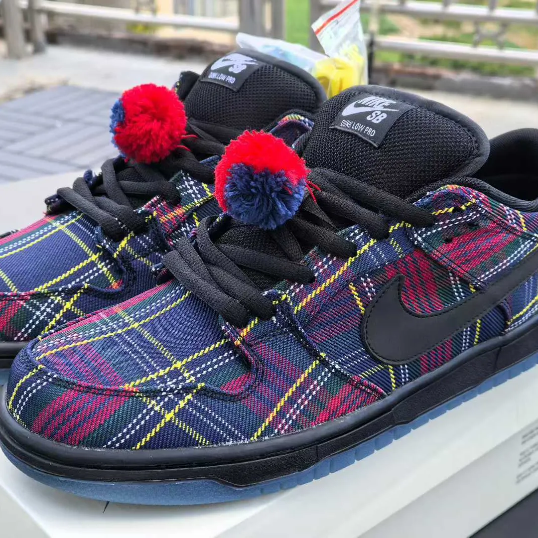 Nardwuar x Dunk Low SB Pro Tartan Shoes Sneakers - nk0004674 - Image 7