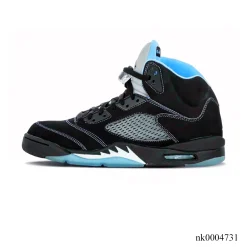 Alternative view of AJ 5 Black University Blue Shoes Sneakers - nk0004731