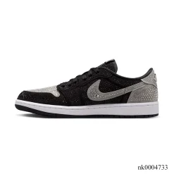 Alternative view of [Premium] Swarovski x AJ 1 Low OG Stealth/Crystal Shoes Sneakers – nk0004733