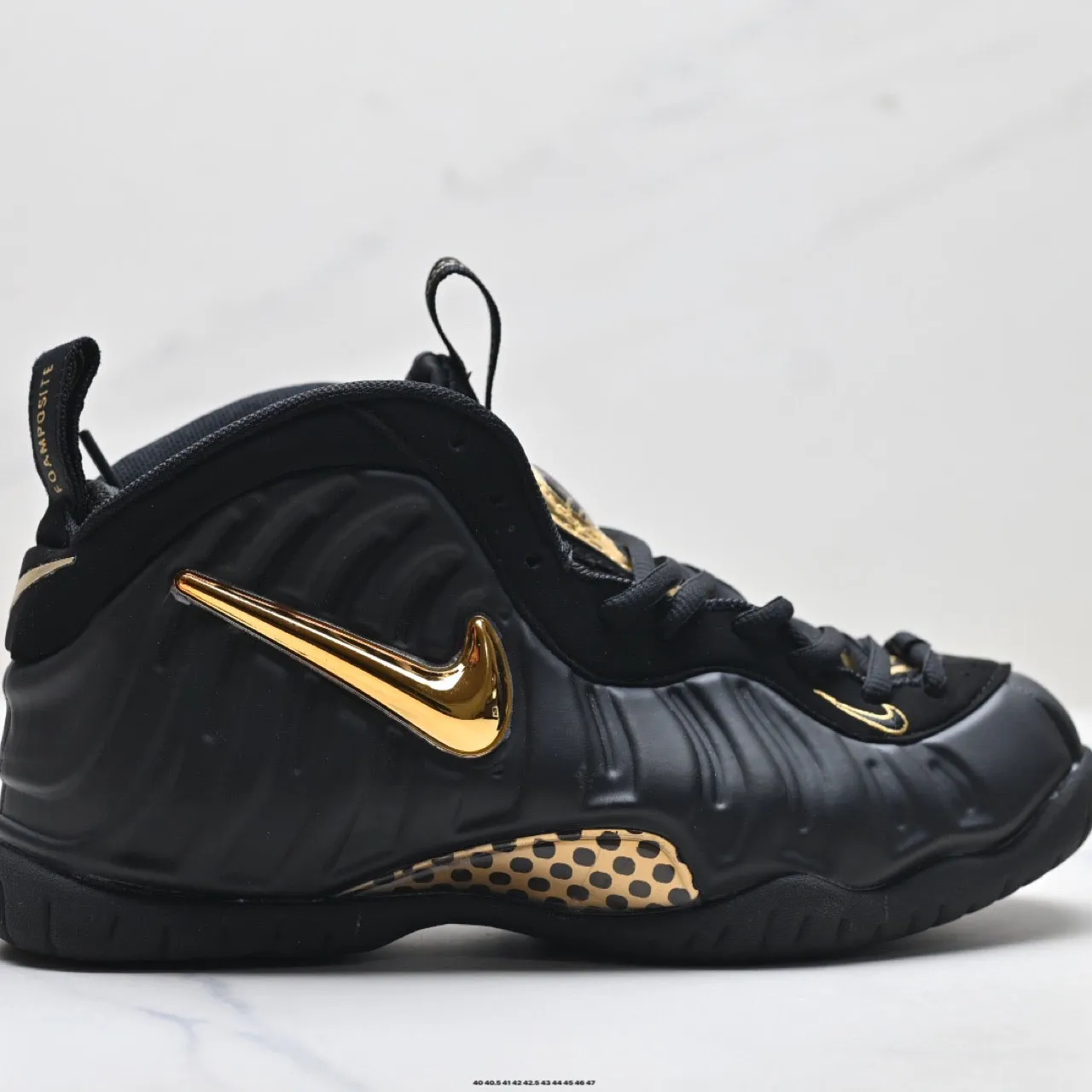 Air Foamposite Pro 'Black Metallic Gold' Shoes Sneakers – nk0004788 - Image 3