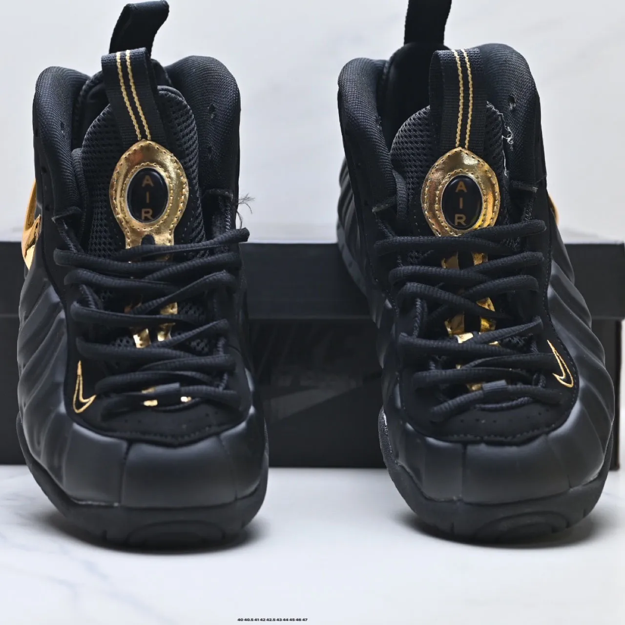 Air Foamposite Pro 'Black Metallic Gold' Shoes Sneakers – nk0004788 - Image 6