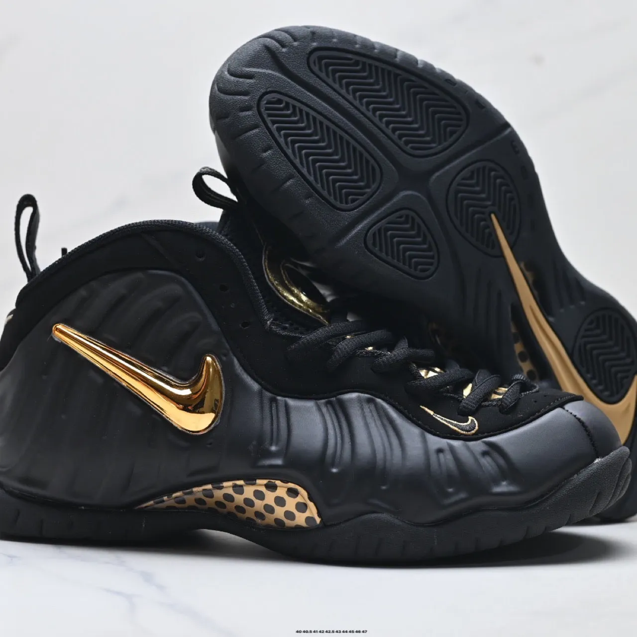 Air Foamposite Pro 'Black Metallic Gold' Shoes Sneakers – nk0004788 - Image 10