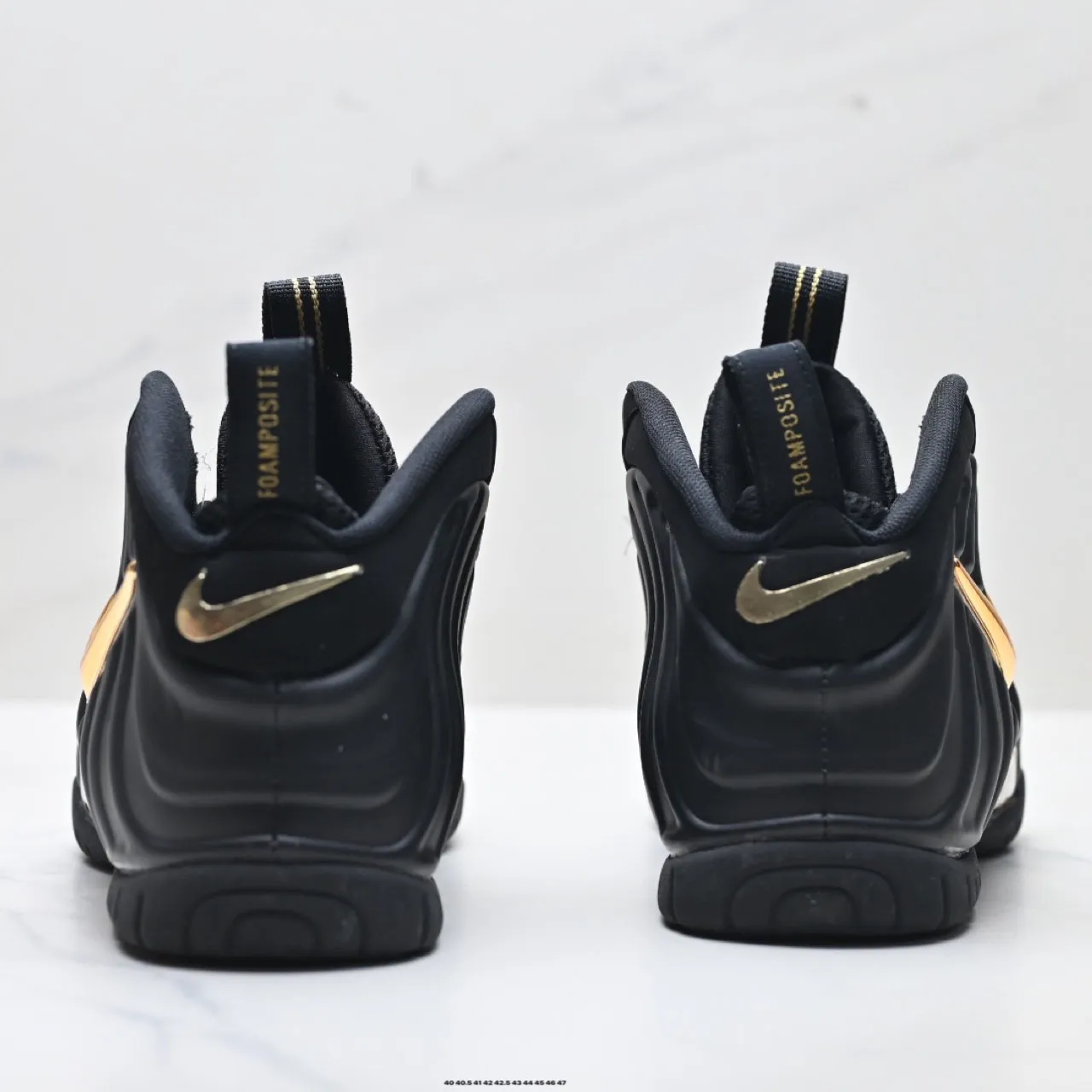 Air Foamposite Pro 'Black Metallic Gold' Shoes Sneakers – nk0004788 - Image 11