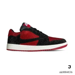 AJ 1 Low Bred Crystal Sneakers – nk0004836