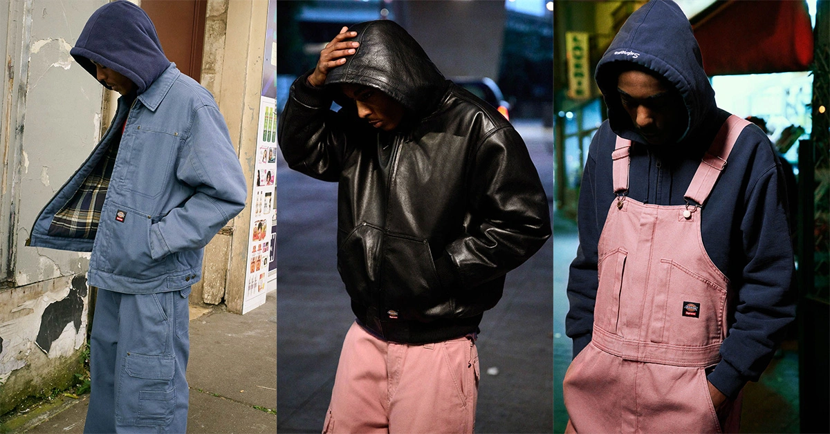 supreme hoodies with Dickies fashion trend