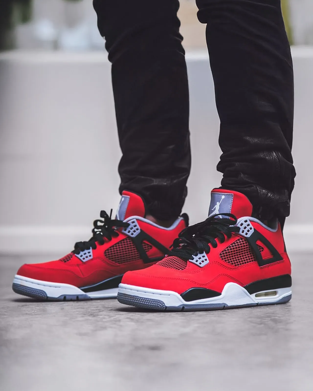 Jordan 13 Toro Bravo 2026 on feet (front view)