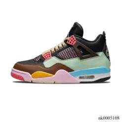 Alternative view of J Balvin x AJ 4 Multicolor Shoes Sneakers - nk0005108