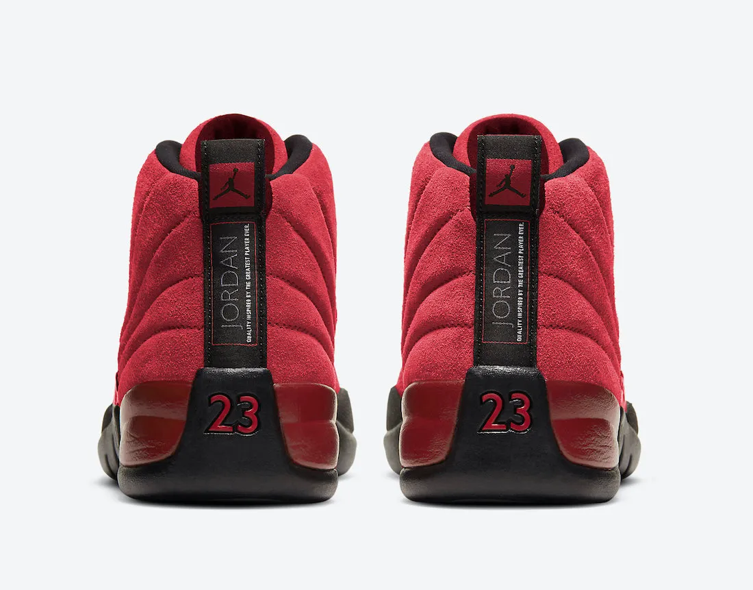 AJ 12 reverse flu game heel view