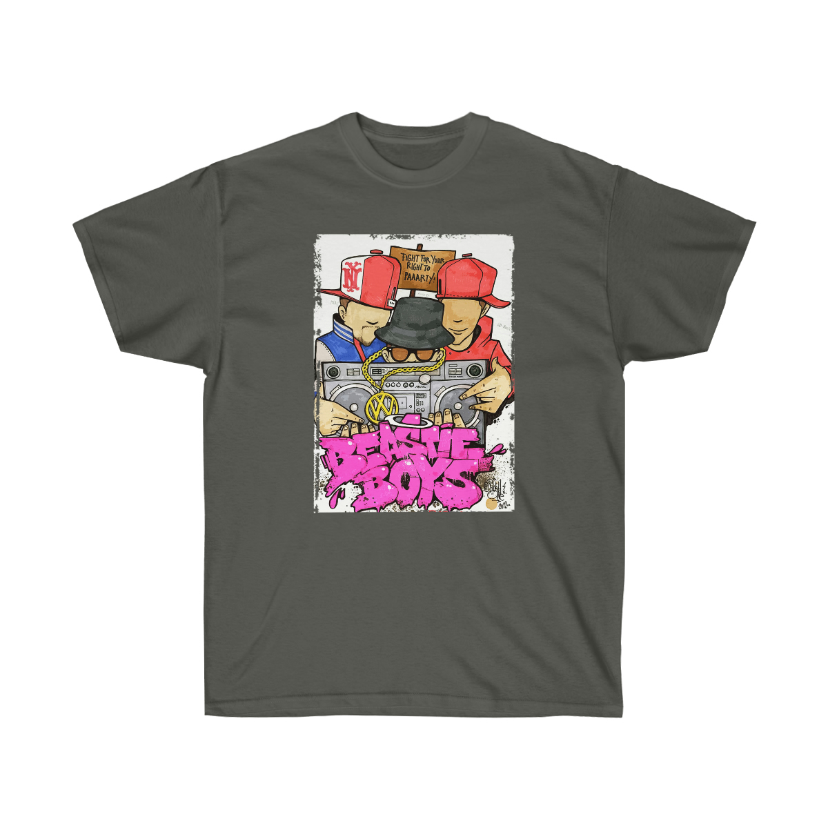 Beasite Boys Fight For Your Right To Party Men T-Shirt - Image 9