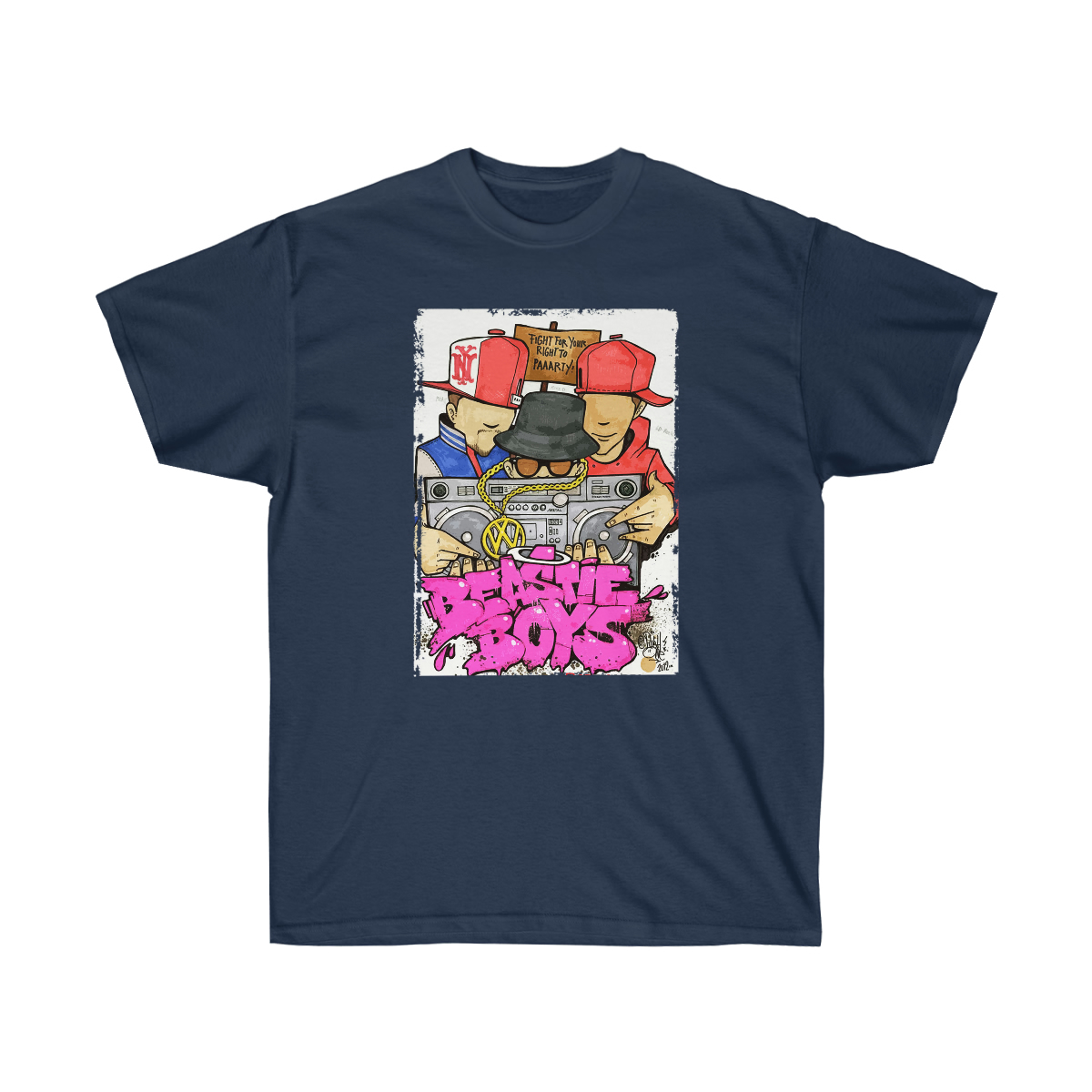 Beasite Boys Fight For Your Right To Party Men T-Shirt - Image 15