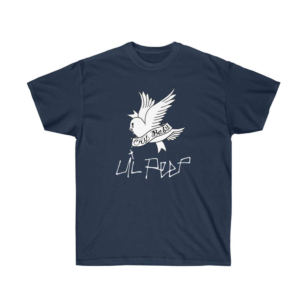 Crybaby Bird White Men T-Shirt - Image 7